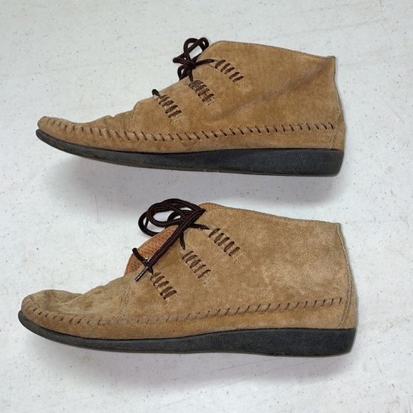 Leather Craft Premier Collection Cheyenne Moccasin Ankle Bootie - Picture 5 of 10